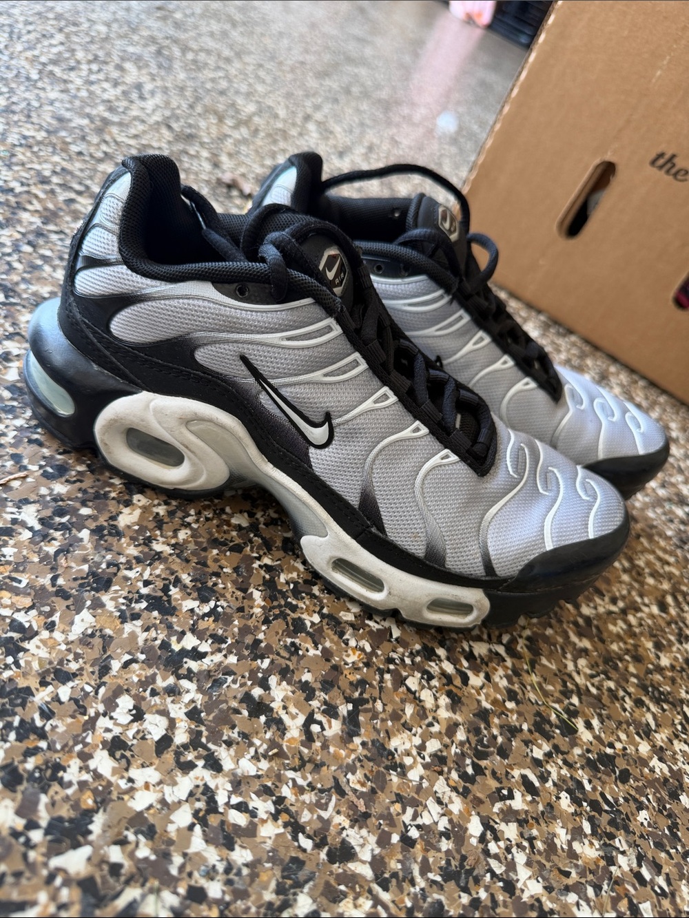 Nike Men’s Air Max-Style Sneakers - Black & Gray